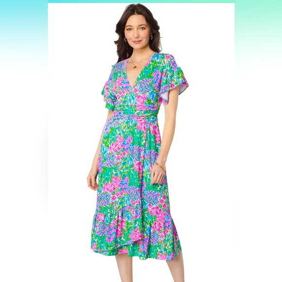 lilly pulitzer juliet ruffle midi dress Lilly Pulitzer | Dresses | Lilly Pulitzer Juliet Ruffle Midi Dress M